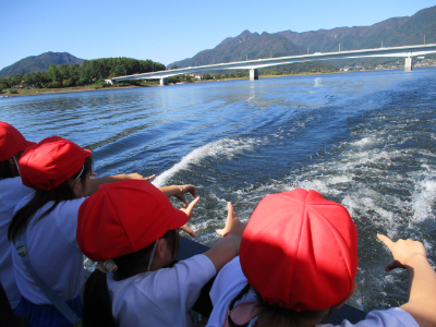遊覧船搭乗③