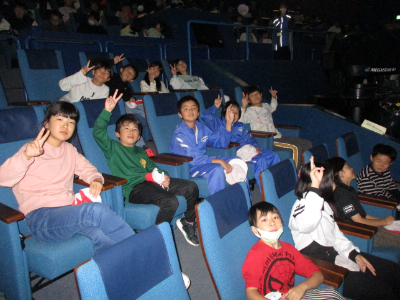 プラネタリウムの様子